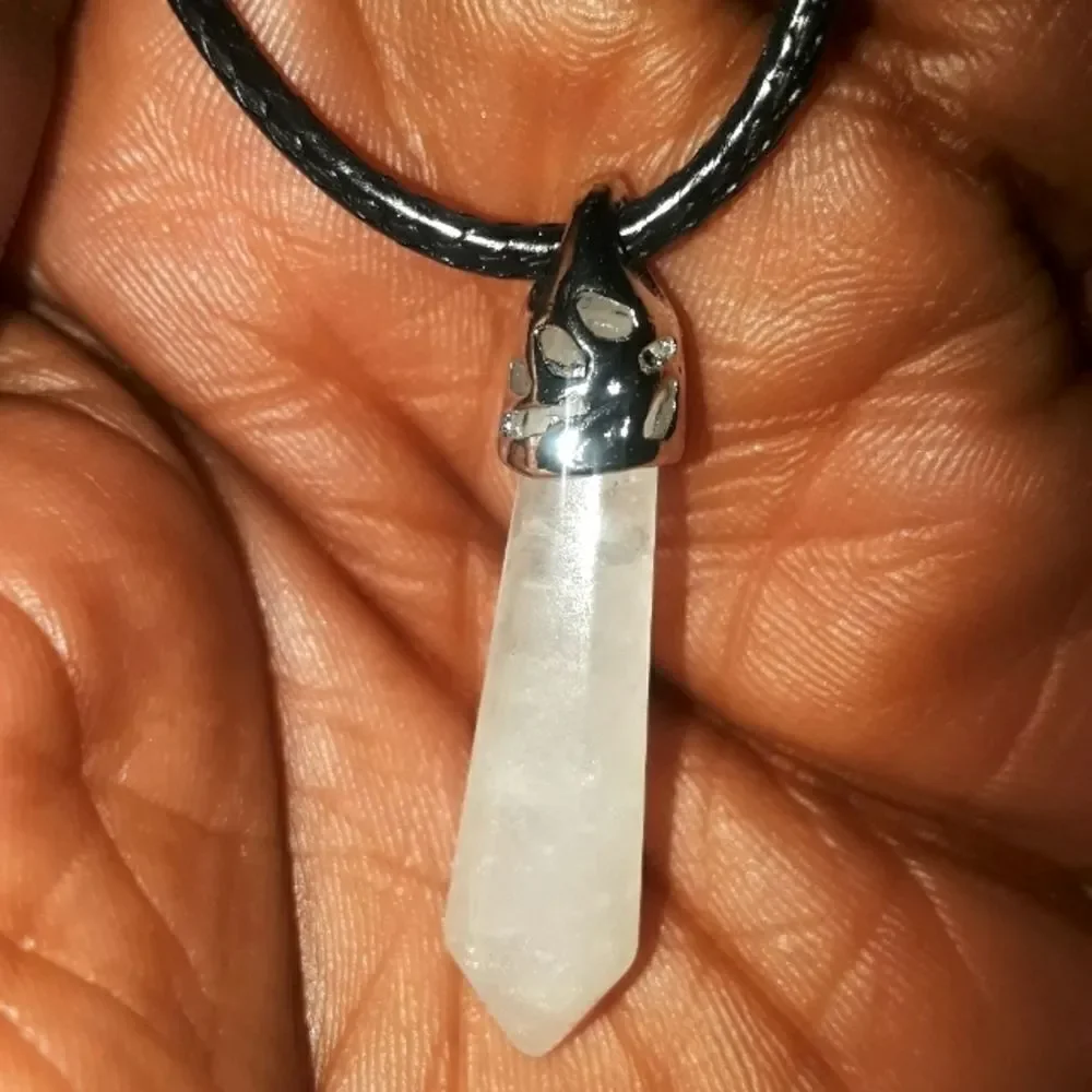 Hand crafted crystal pendant necklace